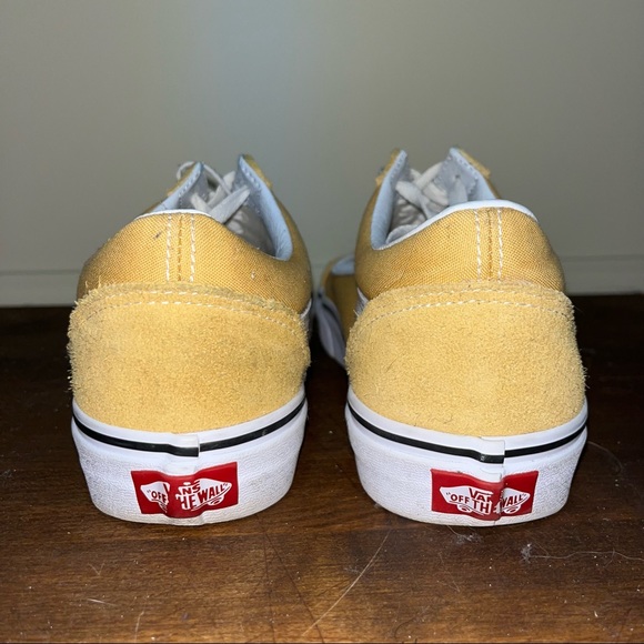 Yellow Old Skool Lace-Up Vans Size 10 - Picture 4 of 6